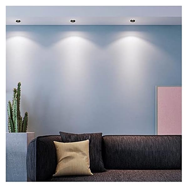 Aplique Moderno, Lámpara de Pared, LED Foco Empotrado Frontera Estrecha Lámpara de Borde Home Spotlight 7.5 Abrigo Abierto Downlight Minimalista Sala de Estar CRI 93